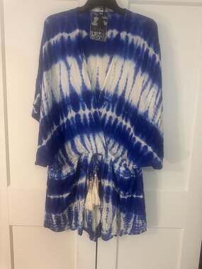 Young Fabulous & Broke Tie Dye Wrap Romper Size L